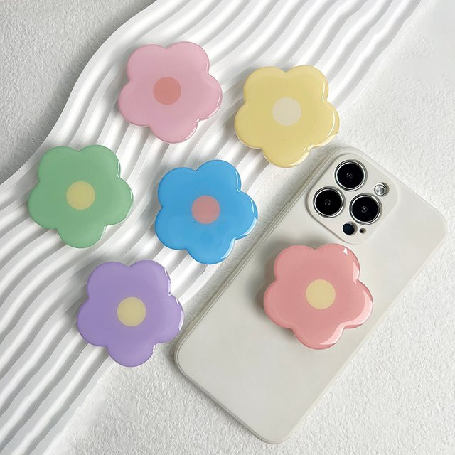 Bobonda Magnetischer Handy Ständer mit Ring für MagSafe iPhone und Samsung in Pink und Gelb - Bild 1