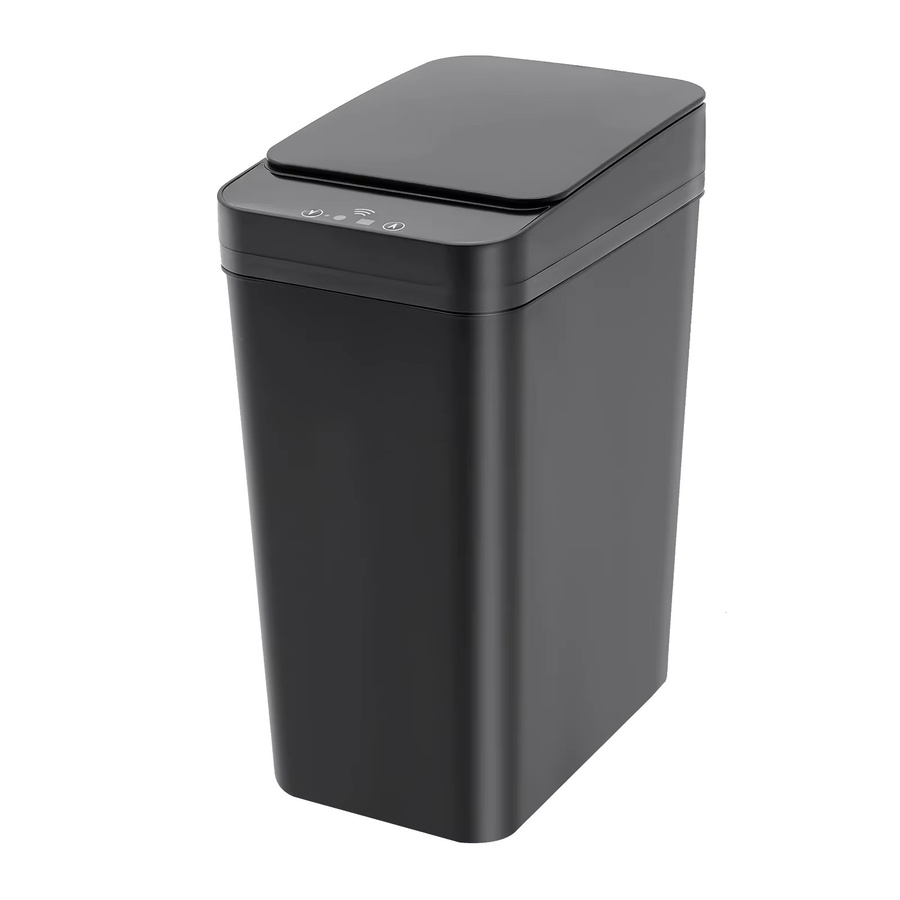 BYMAOCAR Automatischer Mülleimer mit Infrarot-Sensor, Intelligenter Induktions-Abfalleimer für Küche und Büro, Schwarz, 8-9L - Bild 1