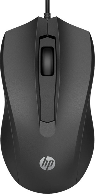 HP100 Kabelgebundene USB-A Maus in Schwarz - Bild 1
