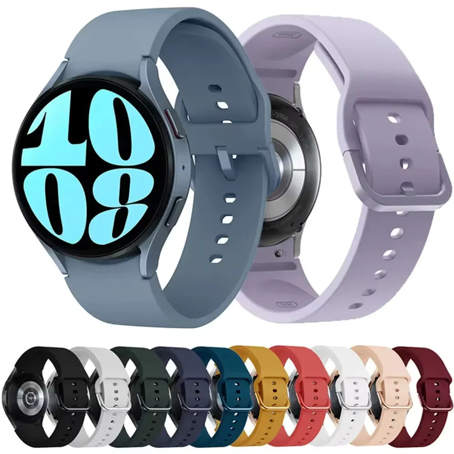 Uhrenarmband Silikon, Schwarz, 20 mm, für Samsung Galaxy Watch - Bild 3