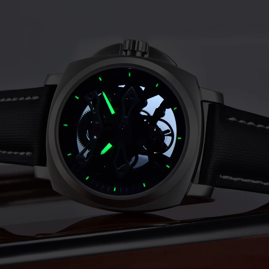 PAGANI DESIGN Armbanduhr, Automatik, Edelstahl, Saphirglas, Herren, Schwarz - Bild 5