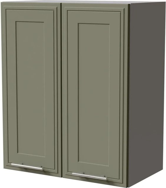 Feldmann-Wohnen Hängeschrank Salo Küchenschrank in Grau und Reed Green Matt mit Kassettenoptik, B/T/H: 60 x 32,5 x 72 cm - Bild 1