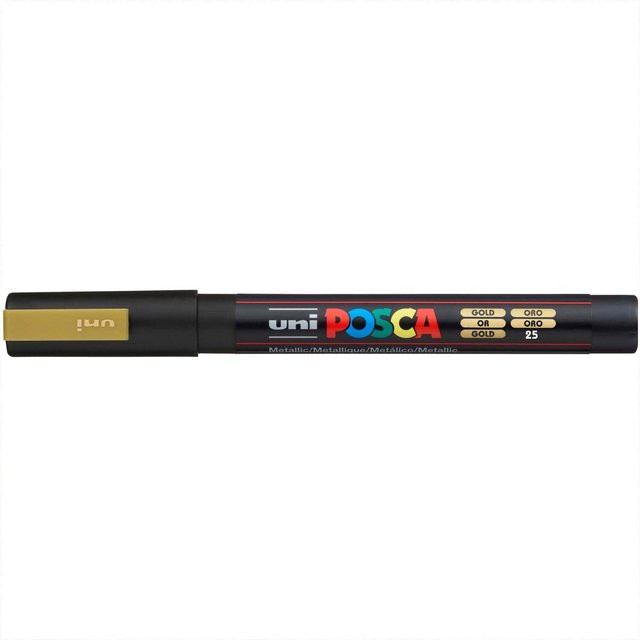 uni POSCA-Marker PC-3M Gold Permanent Marker mit 0,9-1,3 mm Spitze - Bild 1