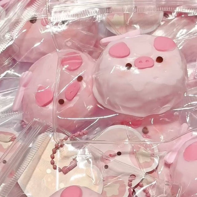 Datgo Rosa Schweinchen Squishy, Sensorisches Spielzeug - Bild 1