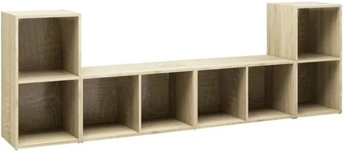 Vidaxl TV-Schränke 4er-Set Sonoma-Eiche, Farbe Braun, B/T/H: 72 x 35 x 36,5 cm - Bild 1