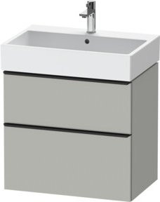 Duravit Waschtischunterschrank D-Neo Wandmontage, Farbe Weiß/Grau, B/T/H: 68,4 x 44,2 x 62,5 cm - Bild 1