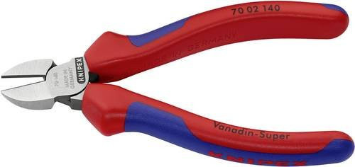 Knipex Seitenschneider aus Chrom-Vanadium-Stahl in Schwarz-Rot mit Mehrkomponenten-Griff, Länge: 14,0 cm - Bild 1