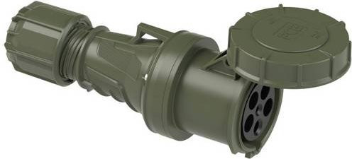 PC Electric Power Twist 235-6.u CEE Kupplung 63A 5polig grün IP67 - Bild 1