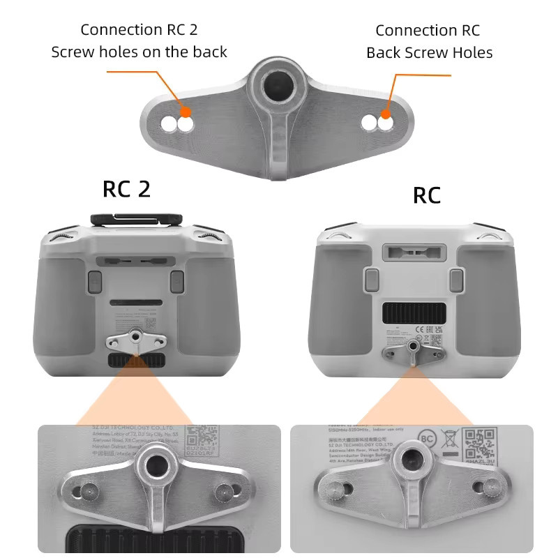 DJI Fahrradhalterung für DJI Mini 4 Pro, Air 3 und Mini 3 Pro Fernbedienung mit DJI RC und RC 2 Clip Zubehör - Bild 3