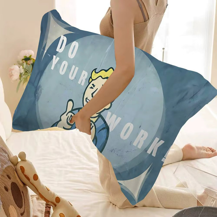 Potdemiel Kissenhandtuch für Erwachsene aus Polyester, schnelltrocknend, antibakteriell und anti-milben, rechteckig - Bild 1