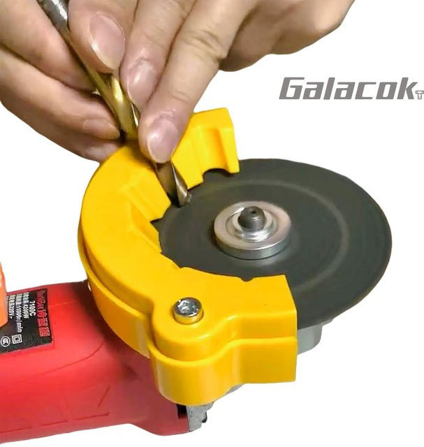 Galacok 6-in-1 Multifunktions-Bohrerschärfer als Bohrerschleifwerkzeug zum Schleifen und Polieren in Gelb - Bild 1