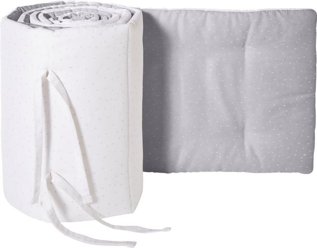 Geuther Kinderbett-Nestchen aus Baumwolle für Laufgitter, Babybetten und Beistellbetten, ÖKO-TEX Standard 100, weiß - Bild 1