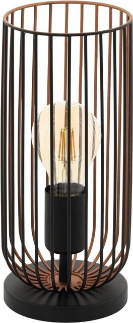 Eglo Tischleuchte Roccamena Schwarz-Kupfer, 1-flammig, Durchmesser: 13 cm, Höhe: 31 cm - Bild 1