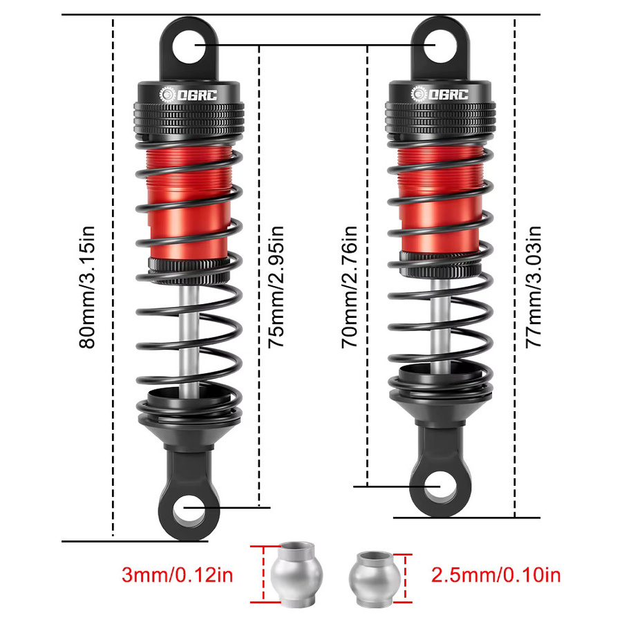 OGRC Aluminium-Ölstoßdämpfer, Zubehör, Metall - Bild 2