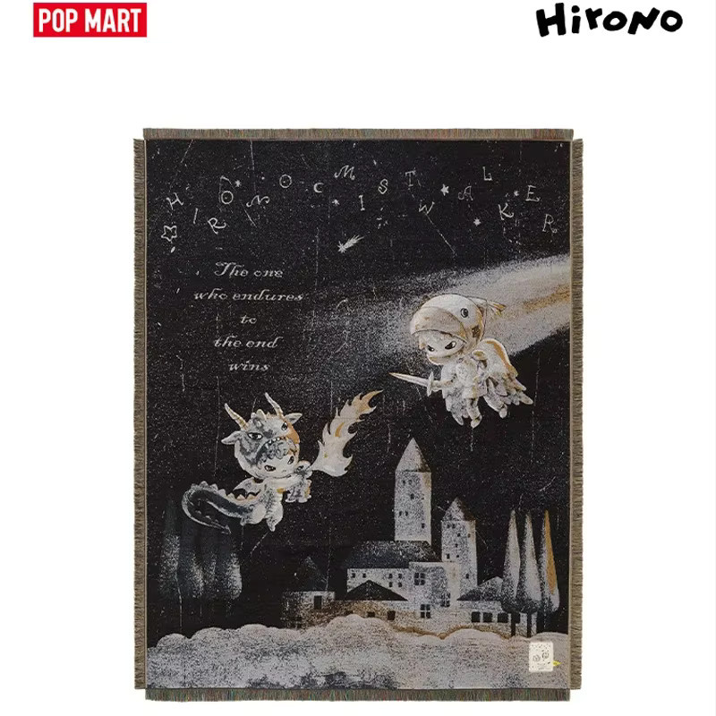 POP MART Hirono Mist Walker Serie Jacquard Wurfdecke Blind Box in Schwarz - Bild 2