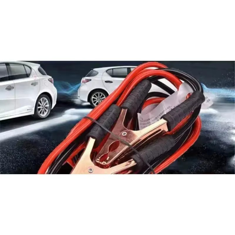 Doppelseitiges Starthilfekabel für Auto und SUV mit Klemmen und Clips, 2m Länge, 500A, Schwarz-Rot - Bild 3