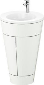 Duravit Waschtischunterschrank Starck 1 c-bonded Set in Weiß Matt, B/H/T: 56 x 86,4 x 60,5 cm - Bild 1