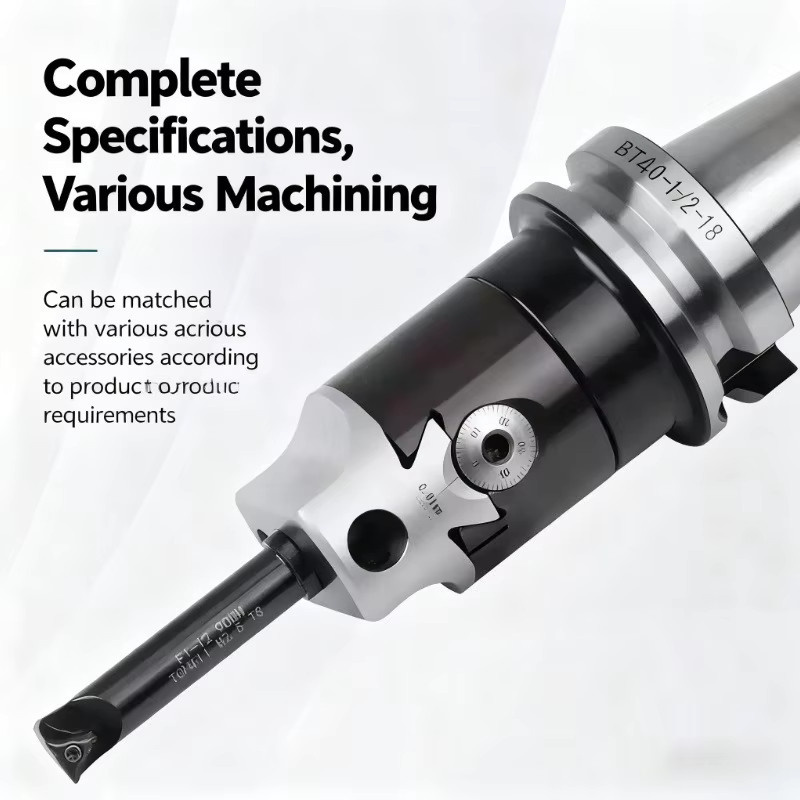 F1 Werkzeugmaschinenbefestigung Bohrstangensatz für Drehmaschinen und Fräsköpfe mit Bohrkopf in den Typen MT2, MT3, MT4, BT, NT und R8 - Bild 5