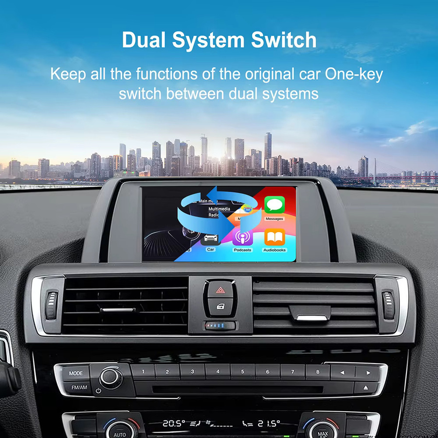 EzoneTronics Drahtlose CarPlay und Android Auto Adapter für BMW CIC NBT Systeme sowie MINI, Schwarz - Bild 6