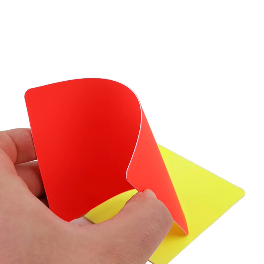 JOCESTYLE Fußball Schiedsrichter Geldbörse mit Notizbuch, Rote und Gelbe Karte aus Kunststoff - Bild 1