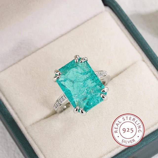 Rui Di Ring 925 Silber, vergoldet, Moissanit, Damen - Bild 1