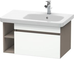 Duravit Waschtischunterschrank DuraStyle in Weiß Matt mit Schranktüren und internen Regalen, B: 73 cm, T: 44,8 cm - Bild 1