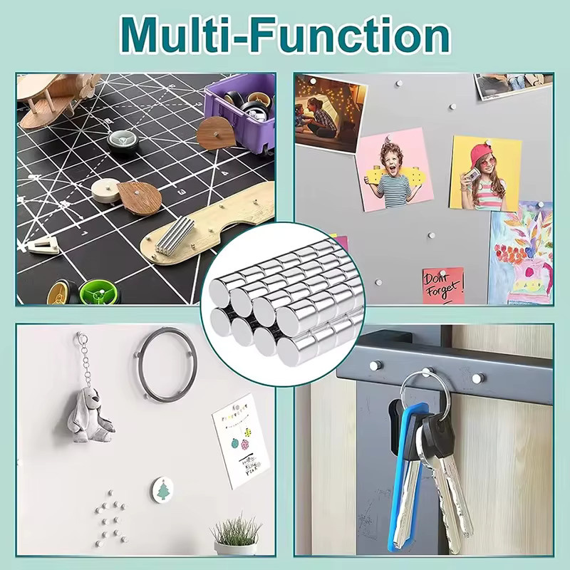 Mognot Runde Kühlschrankmagnete, starke kleine Scheibenmagnete für Büro, Basteln und DIY-Dekoration, Durchmesser: 3 mm, Dicke: 5 mm - Bild 2