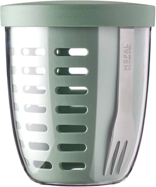 Mepal Fruitpot Ellipse Obstbehälter aus Kunststoff, Grün, 600 ml - Bild 1