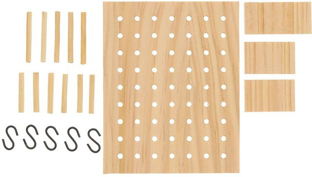Rico Design Miniatur Küchenboard zum Zusammenstecken in Natur und Beige, B: 10 cm, H: 8 cm, T: 8 cm - Bild 1