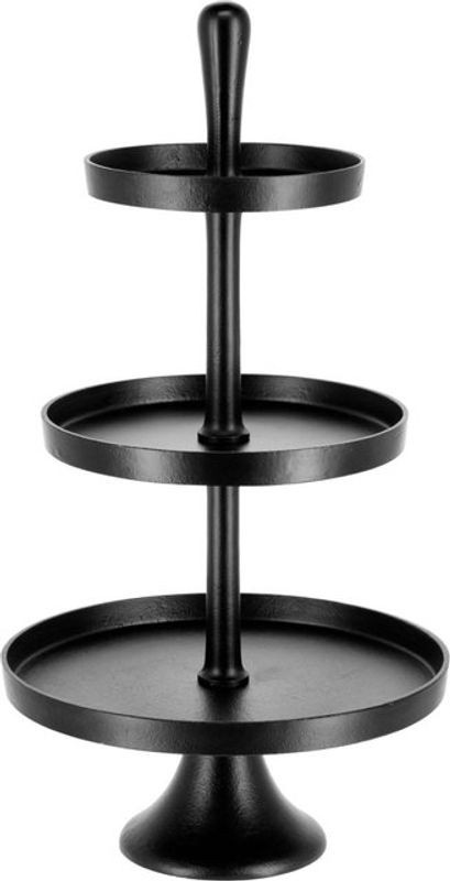 VEGA Etagere Amyntas aus Metall, schwarz, Ø: 43 cm, H: 76 cm - Bild 1
