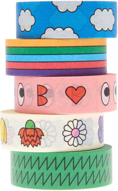 Rico Design x Redfries Paper Poetry Washi Tape Set Eye Candy Multicolor - Bild 1