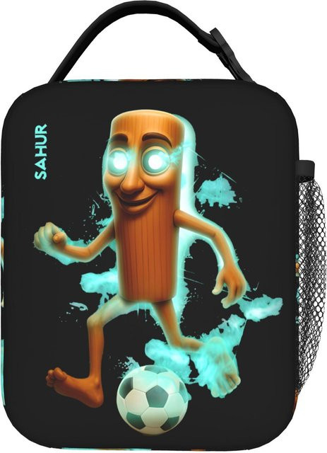 Isolierte Lunchtasche von Fancy Style Studio in Schwarz, wiederverwendbare Thermotasche für deine Mahlzeiten - Bild 1
