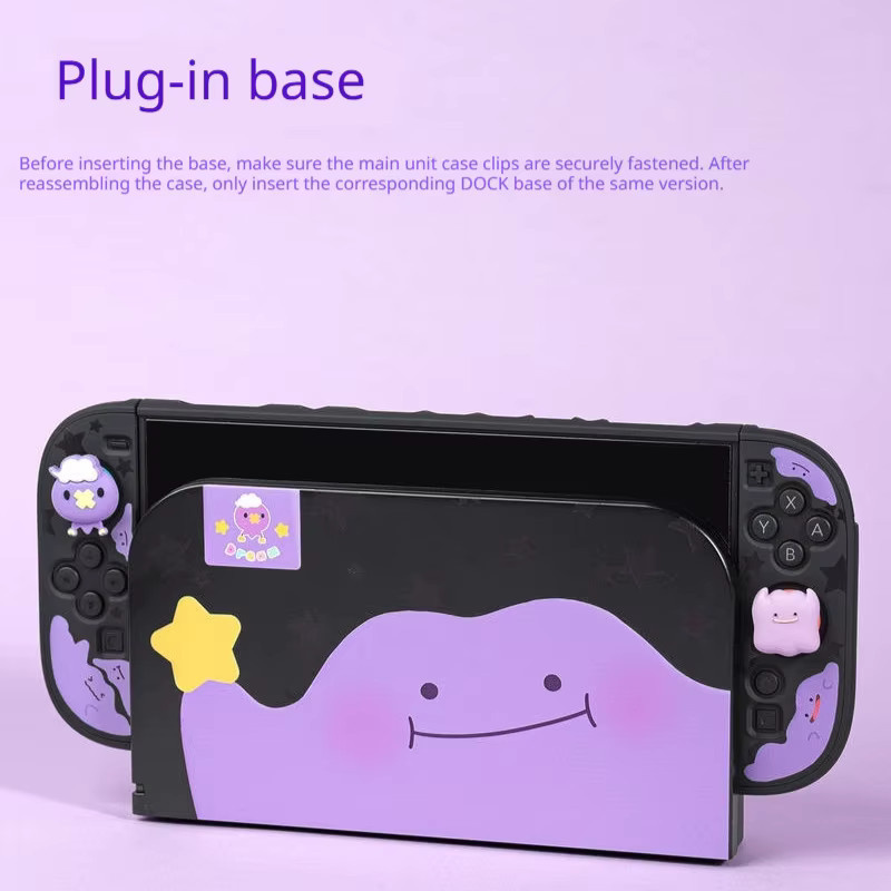 Bandai Schutzhülle für Nintendo Switch 2 in Schwarz mit Daumengriffkappe und Dock-Kompatibilität - Bild 2