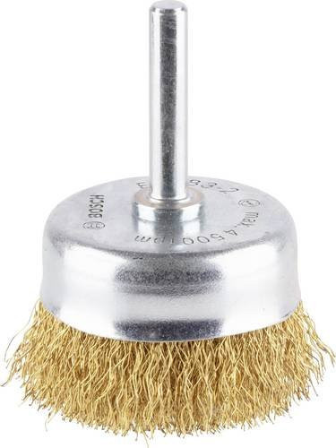 Bosch Topfbürste aus Messing mit gewelltem Draht, Farbe Gold, Durchmesser: 50 mm, Drahtstärke: 0,2 mm, Schaft-Ø: 6 mm - Bild 1