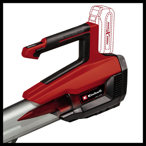 Einhell Power X-Change Akku-Laubbläser GP-LB 18/200 Li E-Solo in Rot mit 200 km/h Blasgeschwindigkeit - Bild 3