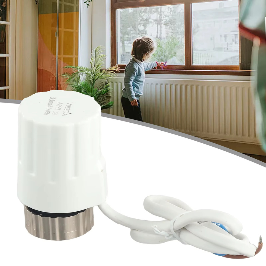 Elektrischer Stellantrieb für Fußbodenheizung und Heizkörperventile, M30x1,5, AC230V, IP44 wasserdicht, Farbe: Weiß - Bild 2