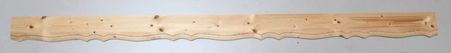 Dieda Balkonbrett aus Fichte in Braun und Beige, B: 15 cm, H: 1,8 cm, L: 250 cm - Bild 1