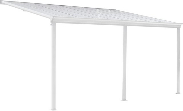 Home Deluxe Terrassenüberdachung Solis aus Aluminium in Weiß, B/T/H: 557 x 303 x 278 cm