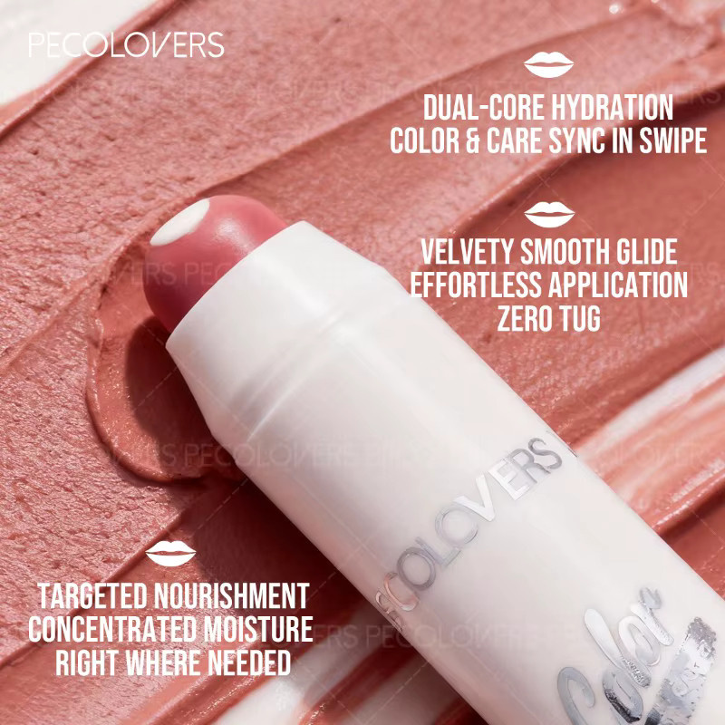 PECOLOVERS Sandwich-Lippenstift, feuchtigkeitsspendender Lipgloss, glänzend - Bild 3