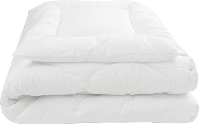 Julius Zöllner 2-tlg. Steppbett-Set 4 Jahreszeiten für Kinder, Weiß, Allergiker geeignet, B/H: 100 x 135 cm und 40 x 60 cm, 2.5 TOG - Bild 1