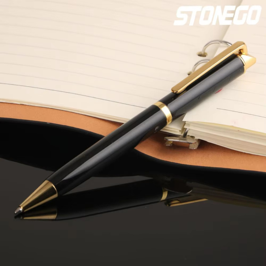 STONEGO Metall-Tintenroller mit 1,0 mm mittlere Spitze, nachfüllbar, Blau oder Schwarz - Bild 4