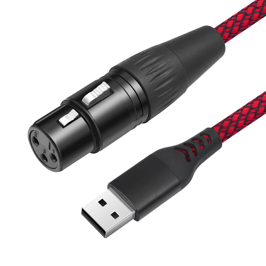 Alloet USB-A auf XLR-Buchse Adapter Kabel für Studio-Audio und Mikrofone - Bild 2
