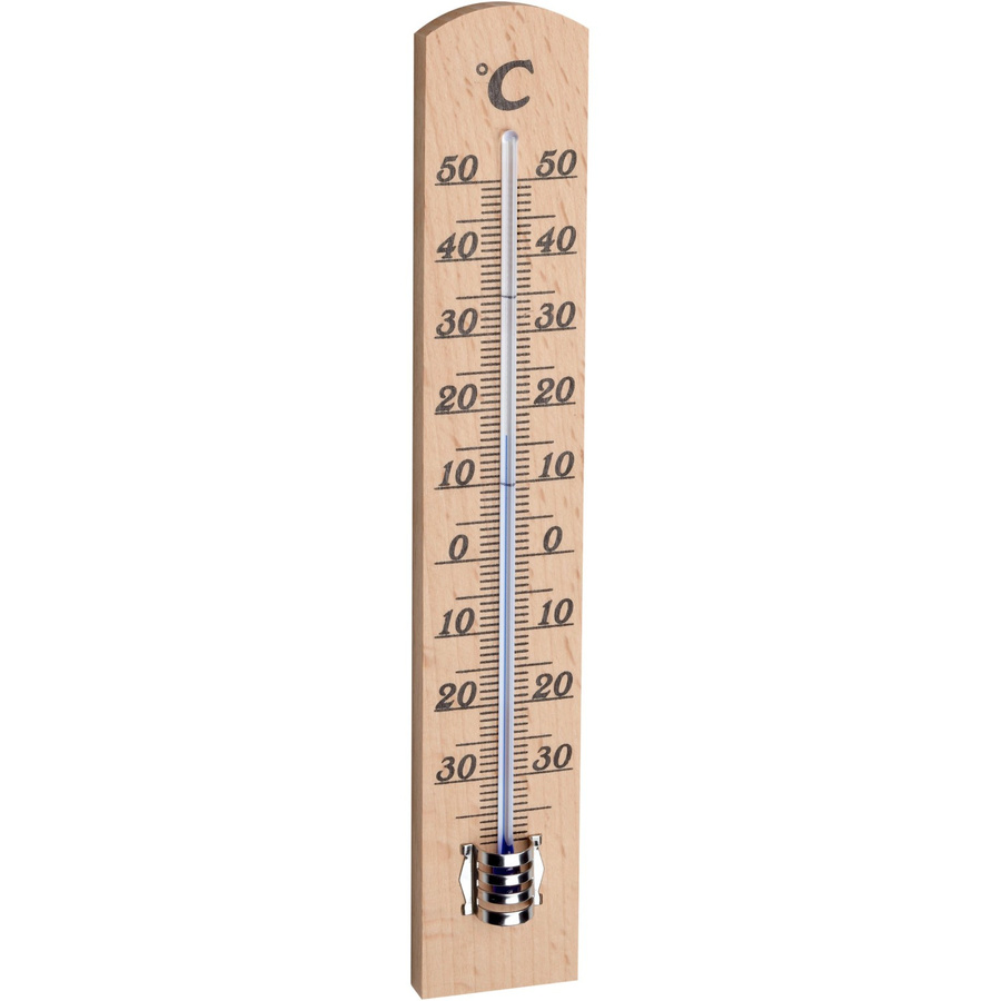 TFA Innen-Thermometer in Buche-Optik, Braun - Bild 2