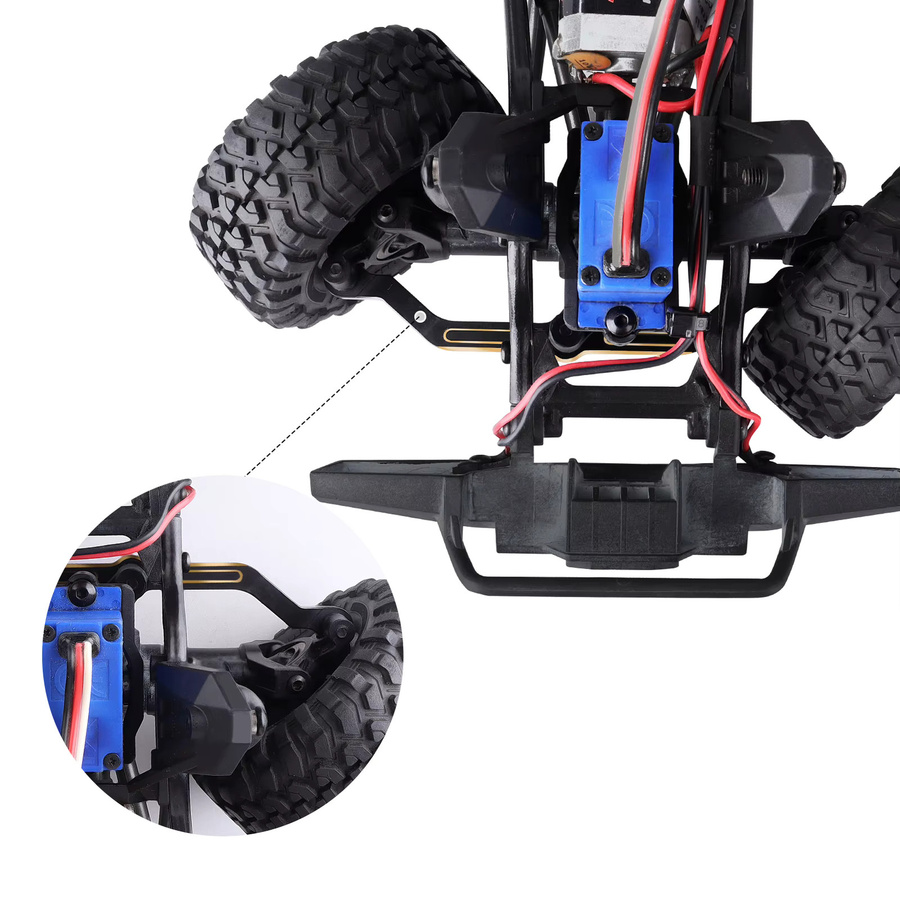 HobbyPark Messing-Lenkgestänge-Upgrade, 1/18 Scale, Schwarz, Metall - Bild 2