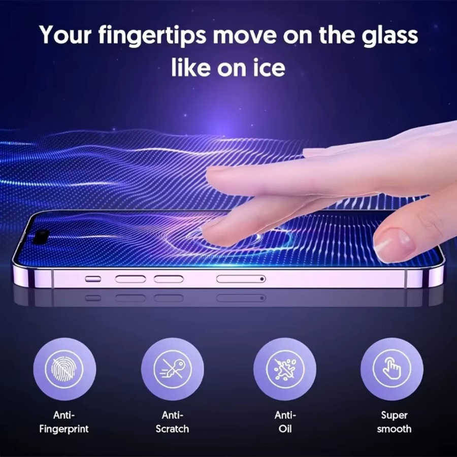 DIXSG Sichtschutz-Panzerglas Set für iPhone 17 16 15 14 13 12 11 Pro Max Plus XR Transparent, 2 Stück - Bild 4
