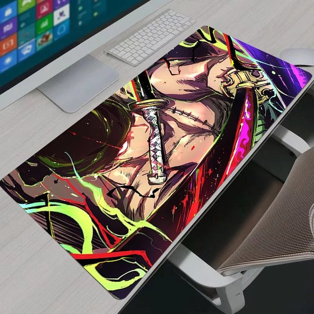 Bandai One Piece Zoro Mauspad Multicolor Rutschfeste Tastaturmatte für Gamer - Bild 1