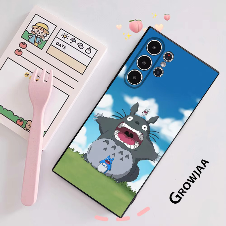 Anime Film Totoro Handyhülle für Samsung Galaxy S25 S24 S23 S22 S21 S20 Plus 5G Soft Case in Multicolour mit Anti-Rutsch-Effekt und Matt-Finish - Bild 2