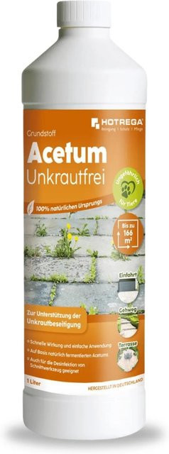 Hotrega Grundstoff Acetum Unkrautfrei Spray 1 l - Bild 1