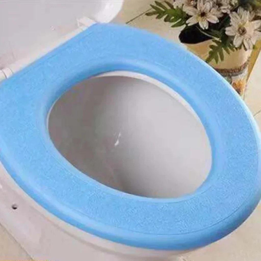 Yiran Furniture Wasserdichte und waschbare WC-Matte in O-Form für den Toilettendeckel, violett - Bild 1