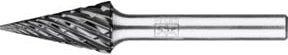 PFERD TOOLS Hartmetall Hochleistungsfrässtift STEEL Spitzkegel SKM in Silber, Durchmesser: 12 mm, Länge: 25 mm, Schaft-Durchmesser: 6 mm, HICOAT Stahl - Bild 1